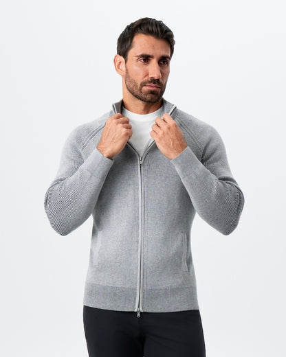 Mid-Weight Sweater Bomber - Grey