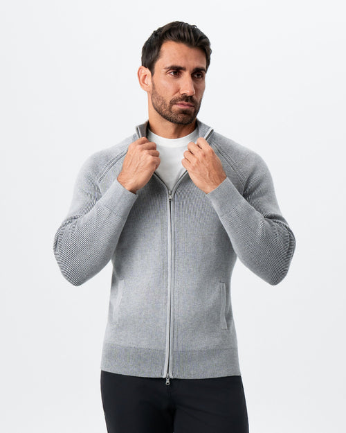 Mid-Weight Sweater Bomber - Grey