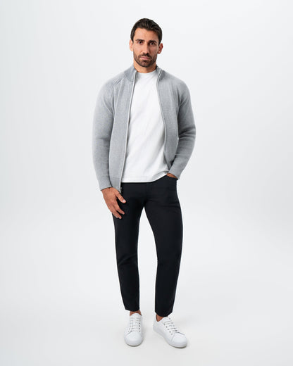 Mid-Weight Sweater Bomber - Grey