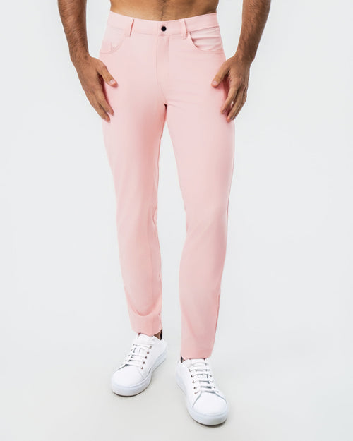 Athletic Fit Stretch Tech Chino - Coral Pink