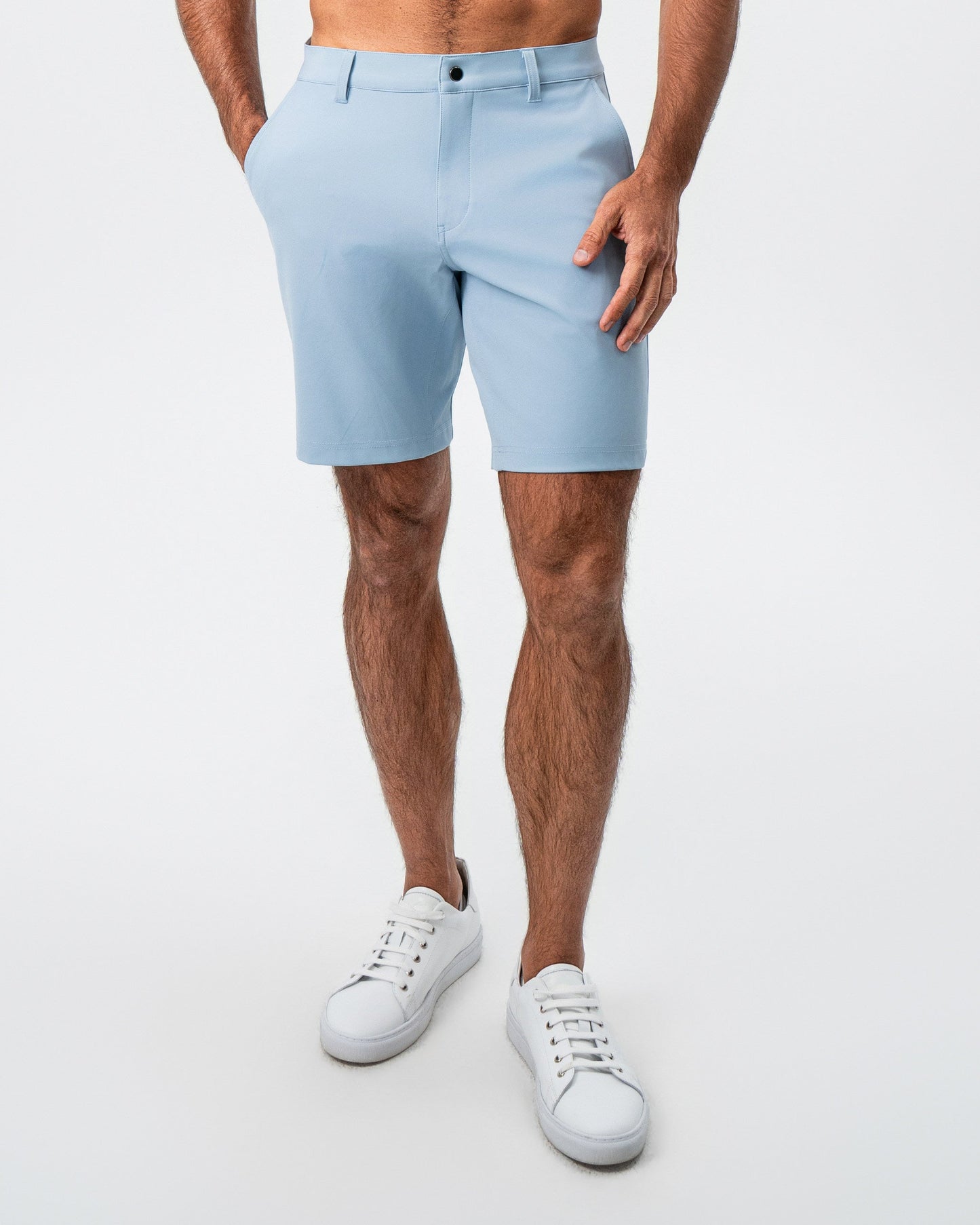 Athletic Fit Shorts - Light Blue