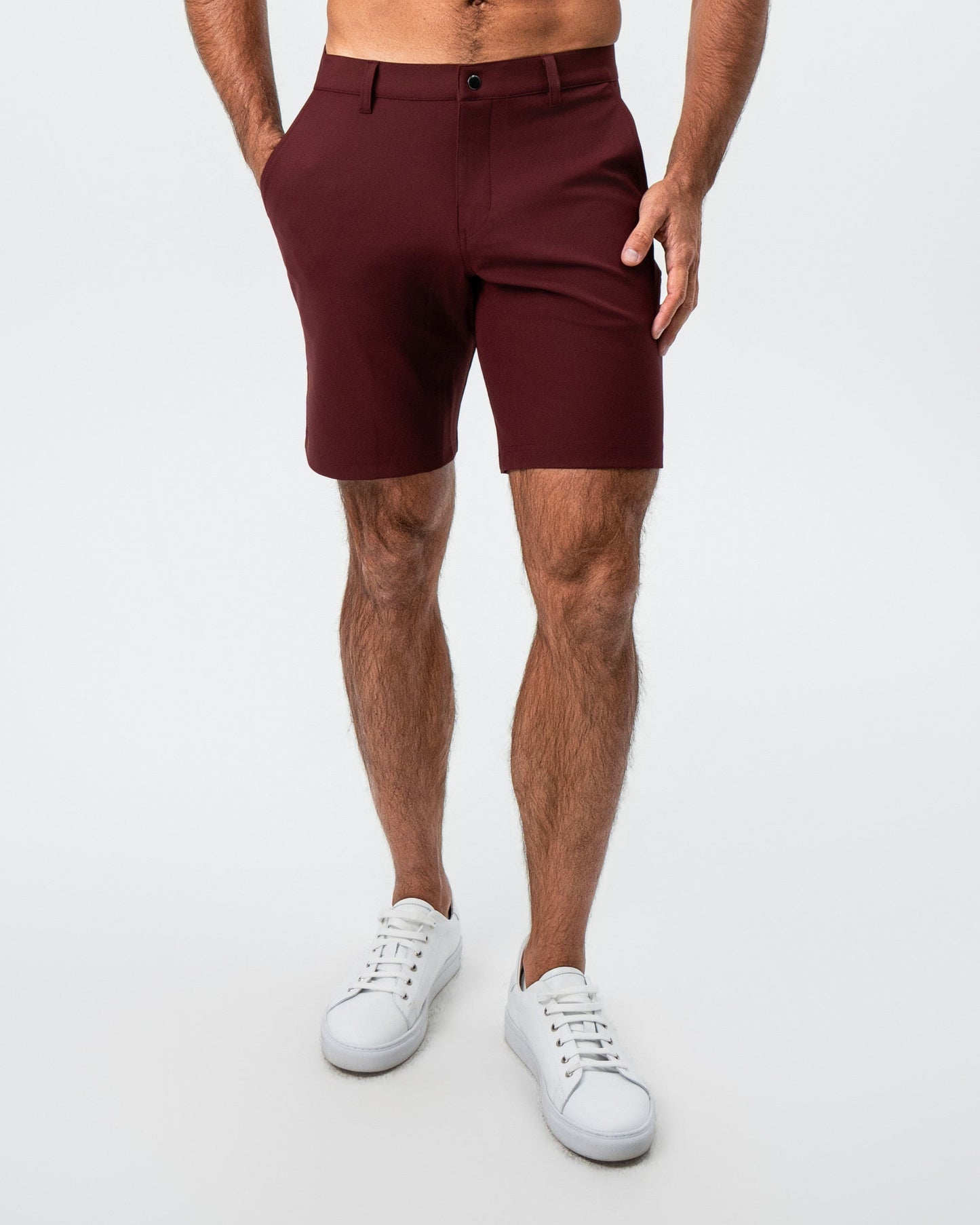Athletic Fit Shorts - Maroon