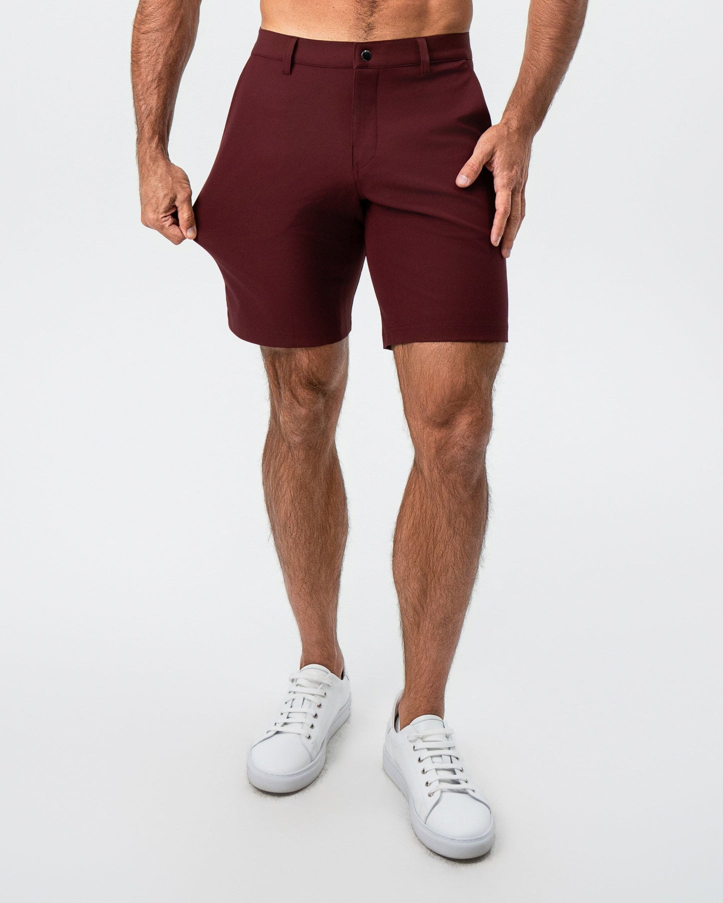 Athletic Fit Shorts - Maroon