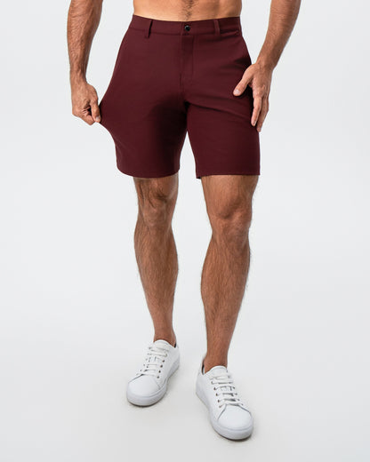 Athletic Fit Shorts - Maroon