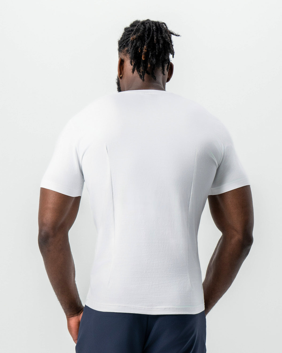"The Taylor" White Short Sleeve Crewneck