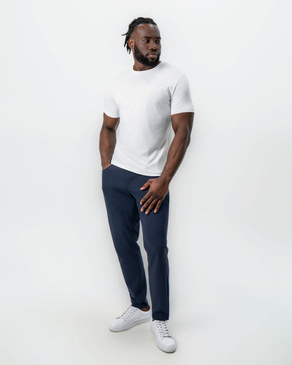 "The Taylor" White Short Sleeve Crewneck