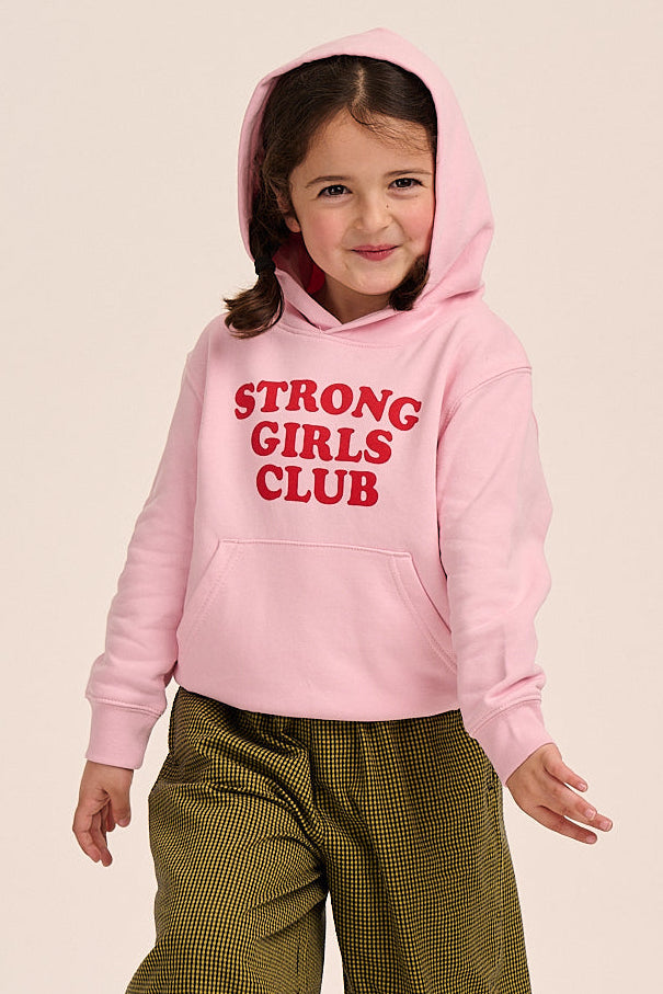 Strong Little Girls Club Hoodie - Pink