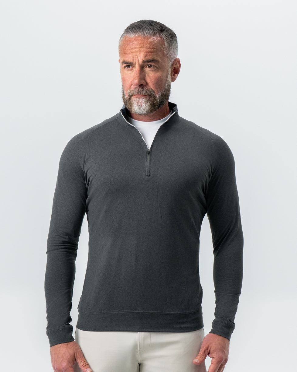 Tech Quarter Zip - Charcoal