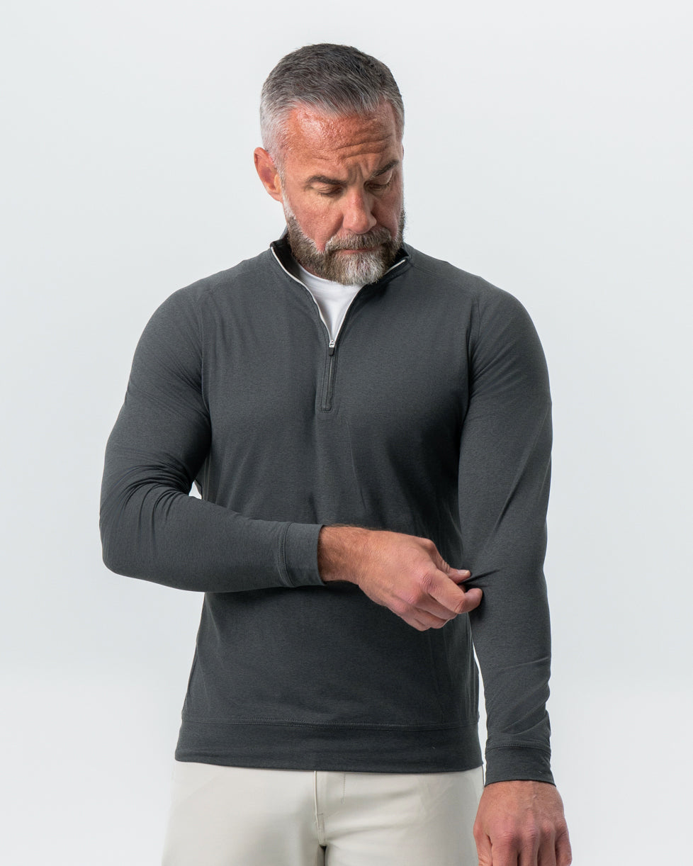 Tech Quarter Zip - Charcoal