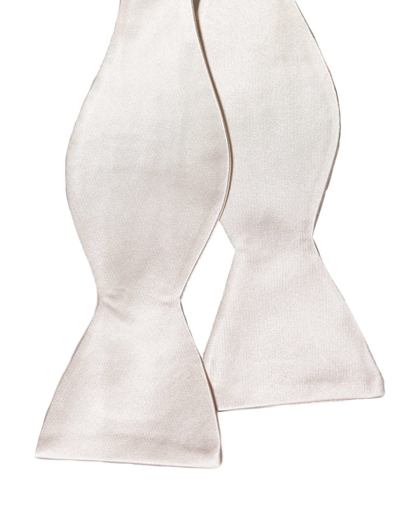 White Silk Bowtie