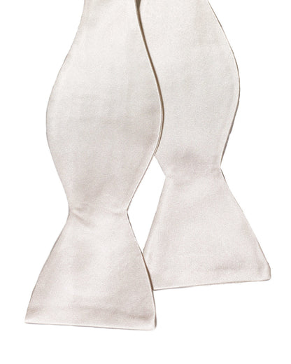 White Silk Bowtie
